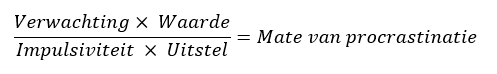 proscrastinatie vergelijking