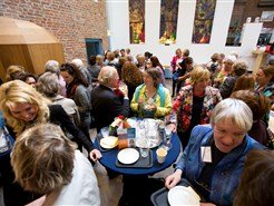 Na de eerste lezing werd er een smakelijke lunch geserveerd