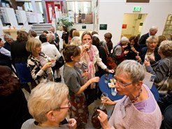 De dag werd afgesloten met een borrel en receptie