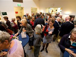 De dag werd afgesloten met een borrel en receptie